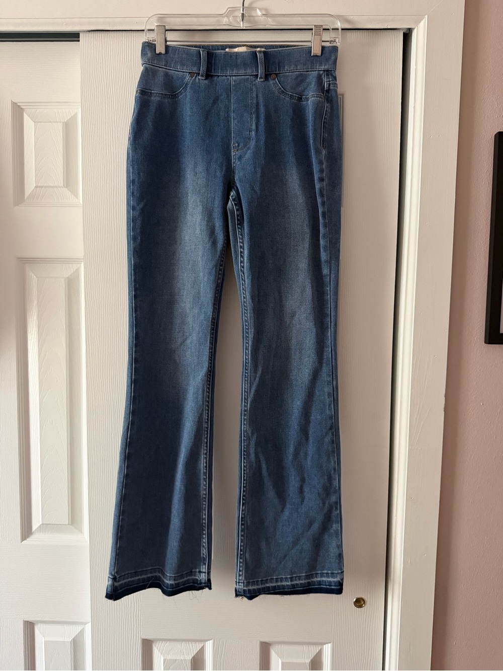 Soft Surroundings Dark Blue Flare Jeans